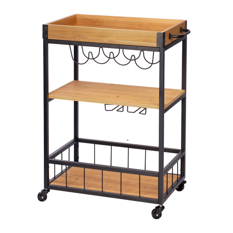 Williston Bagnell Rolling Bar Cart & Reviews Wayfair
